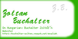 zoltan buchalter business card